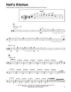 Hell's Kitchen - Dream Theater - Full Drum Transcription / Drum Sheet Music - SheetMusicDirect DT