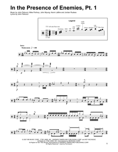 In the Presence of Enemies Part 2 - Dream Theater - Full Drum Transcription / Drum Sheet Music - SheetMusicDirect DT