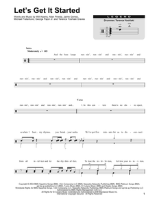 Let's Get It Started - Black Eyed Peas - Full Drum Transcription / Drum Sheet Music - SheetMusicDirect DT