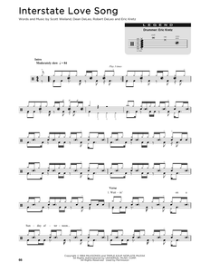 Interstate Love Song - Stone Temple Pilots - Full Drum Transcription / Drum Sheet Music - SheetMusicDirect DT