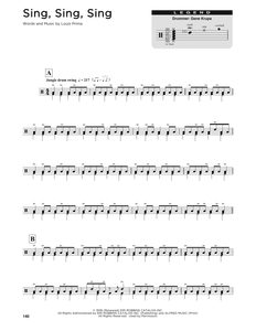 Sing, Sing, Sing - Benny Goodman - Full Drum Transcription / Drum Sheet Music - SheetMusicDirect DT176309