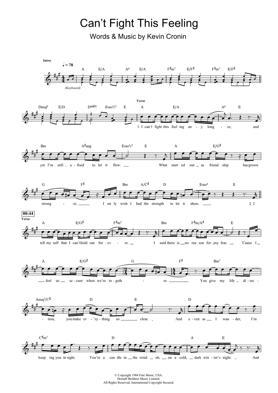 Can't Fight This Feeling - REO Speedwagon - Full Drum Transcription / Drum Sheet Music - SheetMusicDirect D
