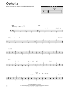 Ophelia - The Lumineers - Full Drum Transcription / Drum Sheet Music - SheetMusicDirect DT