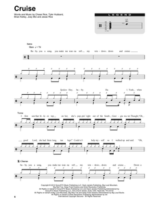 Cruise - Florida Georgia Line - Full Drum Transcription / Drum Sheet Music - SheetMusicDirect DT185680