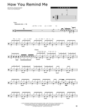 How You Remind Me - Nickelback - Full Drum Transcription / Drum Sheet Music - SheetMusicDirect D
