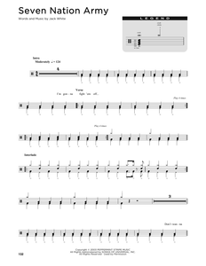 Seven Nation Army - The White Stripes - Full Drum Transcription / Drum Sheet Music - SheetMusicDirect D