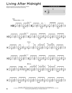 Living After Midnight - Judas Priest - Full Drum Transcription / Drum Sheet Music - SheetMusicDirect D