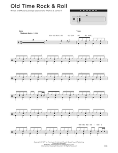 Old Time Rock & Roll - Bob Seger - Full Drum Transcription / Drum Sheet Music - SheetMusicDirect DT251307