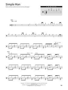 Simple Man - Lynyrd Skynyrd - Full Drum Transcription / Drum Sheet Music - SheetMusicDirect SORD