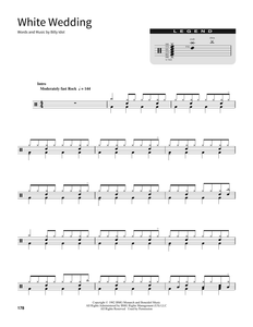 White Wedding - Billy Idol - Full Drum Transcription / Drum Sheet Music - SheetMusicDirect SORD