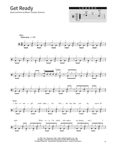 Get Ready - Rare Earth - Full Drum Transcription / Drum Sheet Music - SheetMusicDirect SORD