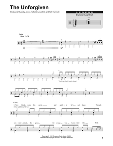 The Unforgiven - Metallica - Full Drum Transcription / Drum Sheet Music - SheetMusicDirect DT