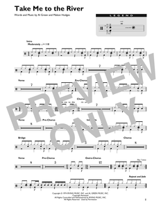 Take Me to the River - Al Green - Full Drum Transcription / Drum Sheet Music - SheetMusicDirect DT