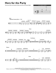 Here for the Party - Gretchen Wilson - Full Drum Transcription / Drum Sheet Music - SheetMusicDirect DT