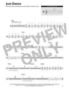 Just Dance (feat. Colby O' Donis) - Lady Gaga - Full Drum Transcription / Drum Sheet Music - SheetMusicDirect DT