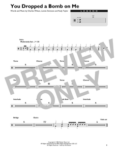 You Dropped a Bomb on Me - The Gap Band - Full Drum Transcription / Drum Sheet Music - SheetMusicDirect DT