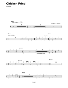 Chicken Fried - Zac Brown Band - Full Drum Transcription / Drum Sheet Music - SheetMusicDirect DT
