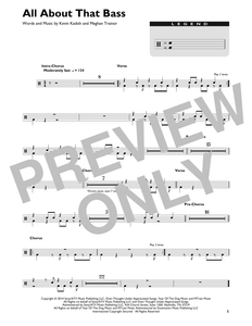 All About That Bass - Meghan Trainor - Full Drum Transcription / Drum Sheet Music - SheetMusicDirect DT
