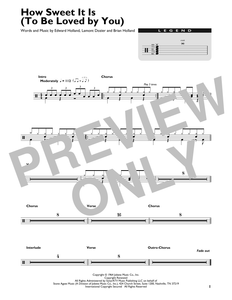 How Sweet It Is (To Be Loved by You) - James Taylor - Full Drum Transcription / Drum Sheet Music - SheetMusicDirect DT