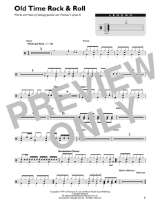 Old Time Rock & Roll - Bob Seger - Full Drum Transcription / Drum Sheet Music - SheetMusicDirect DT424015