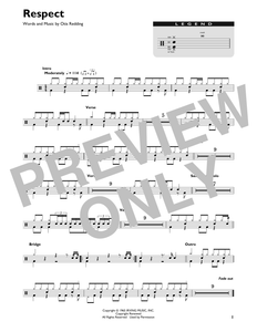 Respect - Aretha Franklin - Full Drum Transcription / Drum Sheet Music - SheetMusicDirect DT