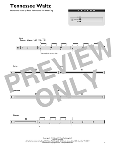 Tennessee Waltz - Patti Page - Full Drum Transcription / Drum Sheet Music - SheetMusicDirect DT