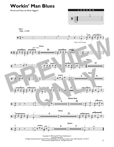 Workin' Man Blues - Merle Haggard - Full Drum Transcription / Drum Sheet Music - SheetMusicDirect DT