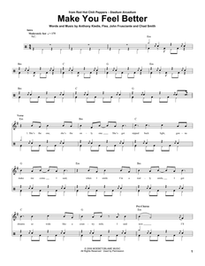 Make You Feel Better - Red Hot Chili Peppers - Full Drum Transcription / Drum Sheet Music - SheetMusicDirect DT