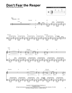 (Don't Fear) The Reaper - Blue Öyster Cult - Full Drum Transcription / Drum Sheet Music - SheetMusicDirect DT174271