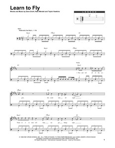 Learn to Fly - Foo Fighters - Full Drum Transcription / Drum Sheet Music - SheetMusicDirect DT174277