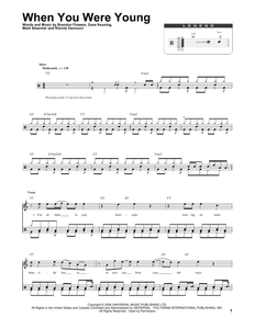 When You Were Young - The Killers - Full Drum Transcription / Drum Sheet Music - SheetMusicDirect DT174270