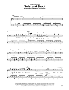 Twist and Shout - The Beatles - Full Drum Transcription / Drum Sheet Music - SheetMusicDirect DT418494