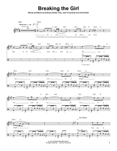 Breaking the Girl - Red Hot Chili Peppers - Full Drum Transcription / Drum Sheet Music - SheetMusicDirect DT