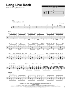 Long Live Rock - The Who - Full Drum Transcription / Drum Sheet Music - SheetMusicDirect DT