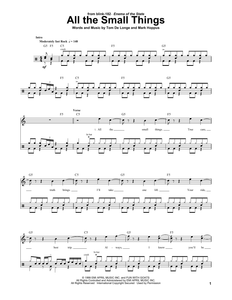 All the Small Things - Blink 182 - Full Drum Transcription / Drum Sheet Music - SheetMusicDirect DT174330