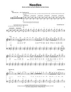 Needles - System of a Down - Full Drum Transcription / Drum Sheet Music - SheetMusicDirect DT