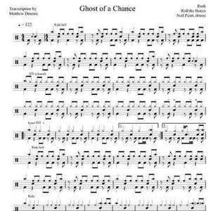 Ghost of a Chance - Rush - Collection of Drum Transcriptions / Drum Sheet Music - Drumm Transcriptions