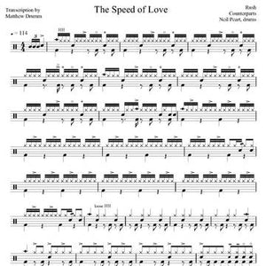 The Speed of Love - Rush - Full Drum Transcription / Drum Sheet Music - Drumm Transcriptions