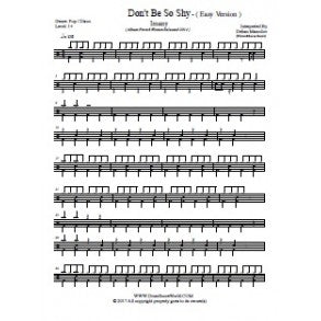 Don't Be so Shy - Imany - Full Drum Transcription / Drum Sheet Music - DrumScoreWorld.com