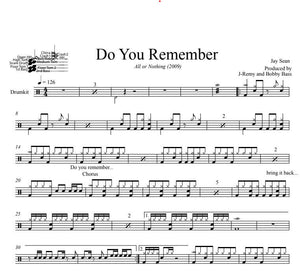 Do You Remember - Jay Sean - Full Drum Transcription / Drum Sheet Music - DrumSetSheetMusic.com