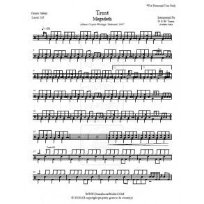 Amanah - Megadeth - Muzik Lembaran DrumAmanah - Megadeth - Muzik Lembaran Drum  