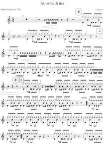 At or with Me - Jack Johnson - Full Drum Transcription / Drum Sheet Music - Rossoni