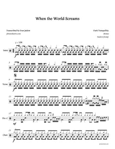 When the World Screams - Dark Tranquillity - Full Drum Transcription / Drum Sheet Music - Jaslow Drum Sheets