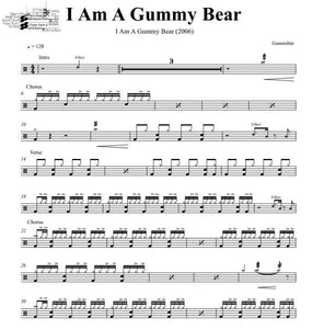 I Am a Gummy Bear (The Gummy Bear Song) - Gummibar - Full Drum Transcription / Drum Sheet Music - DrumSetSheetMusic.com