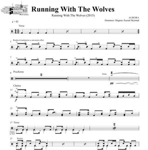 Running with the Wolves (Official Audio) - Aurora - Full Drum Transcription / Drum Sheet Music - DrumSetSheetMusic.com
