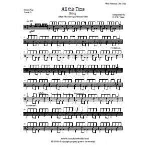 All This Time - Sting - Full Drum Transcription / Drum Sheet Music - DrumScoreWorld.com