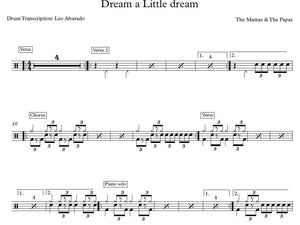 Dream a Little Dream of Me - The Mamas & The Papas - Full Drum Transcription / Drum Sheet Music - Leo Alvarado