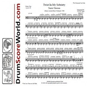 Twist in My Sobriety - Tanita Tikaram - Full Drum Transcription / Drum Sheet Music - DrumScoreWorld.com