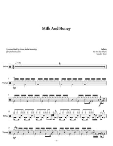 Milk and Honey - Delain - Full Drum Transcription / Drum Sheet Music - Jaslow Drum Sheets