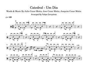 Um Dia - Catedral - Full Drum Transcription / Drum Sheet Music - SheetMusicDirect D